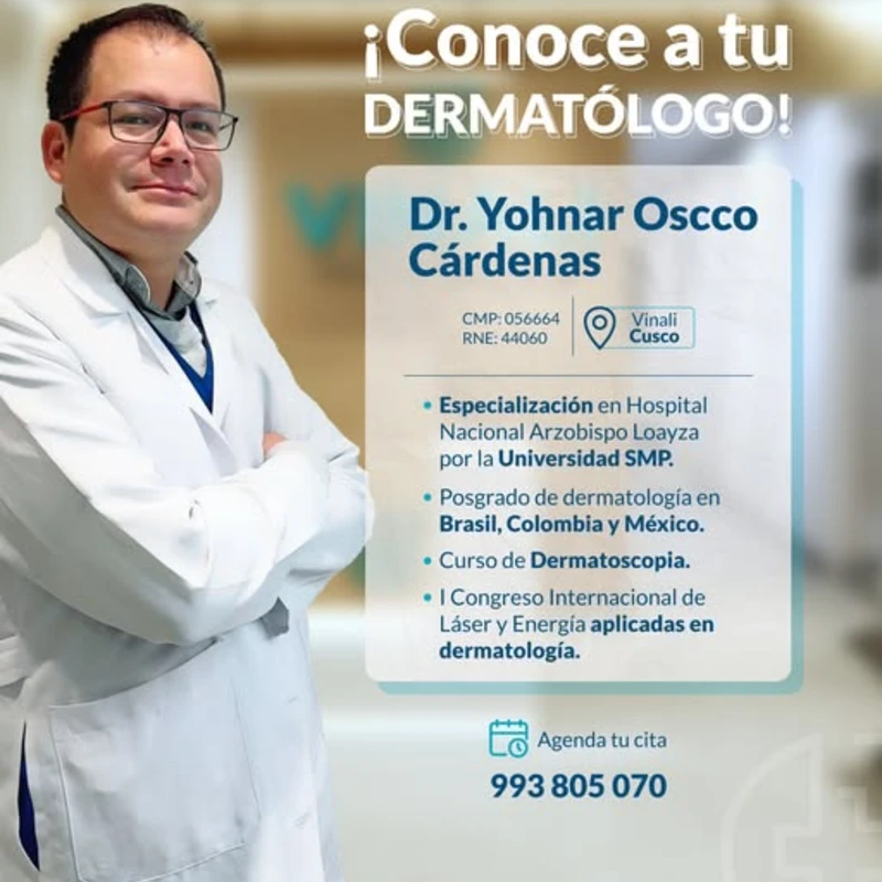Dr. Yohnar Osco Cardenes dermatologo en Cusco